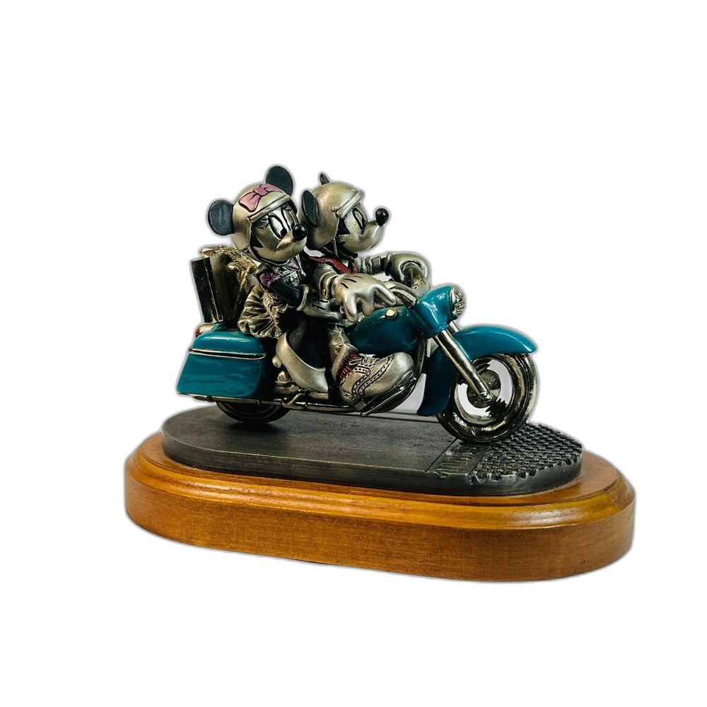Chilmark Pewter Mickey Mouse Two Wheeling HEAD OUT ON THE HIGHWAY 77/950 USA